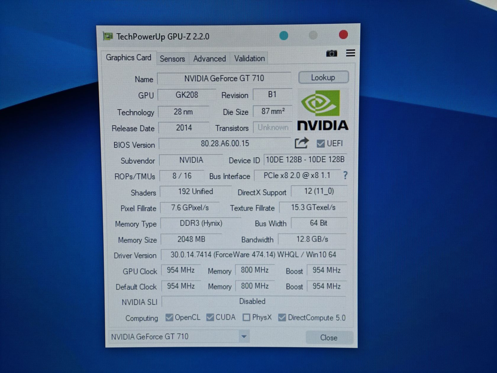 Відеокарта NVidia GT 710 2Gb GDDR3 64Bit - фото фото фото 3