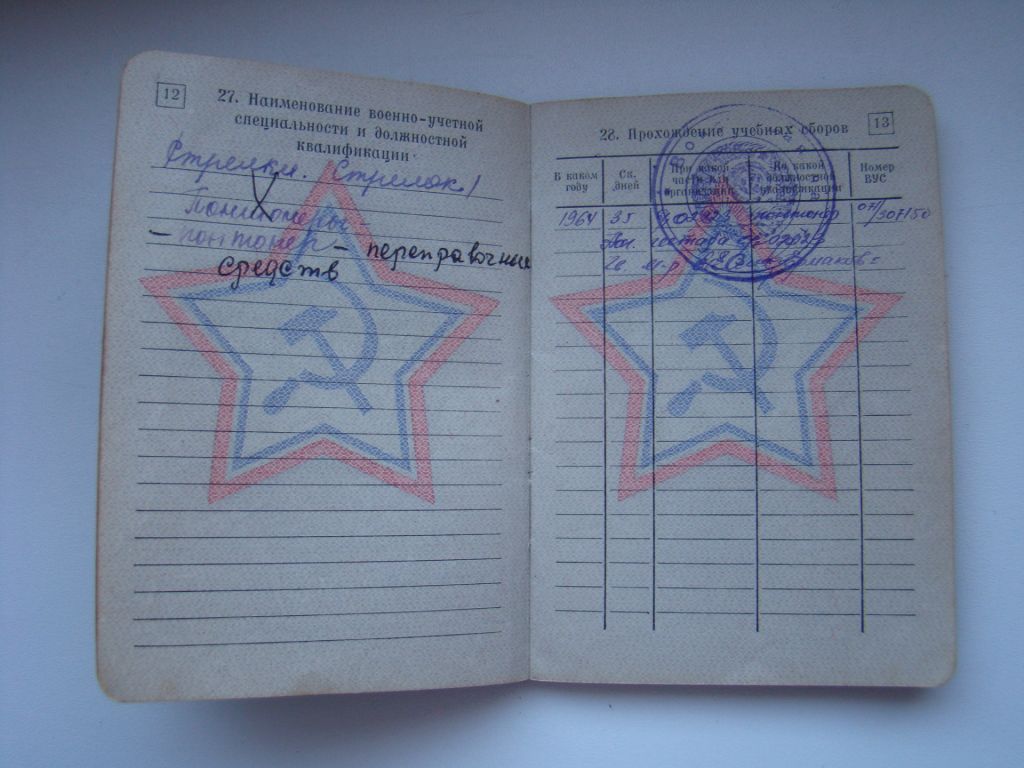 Военный билет 1964 г. СССР. - фото фото фото 4
