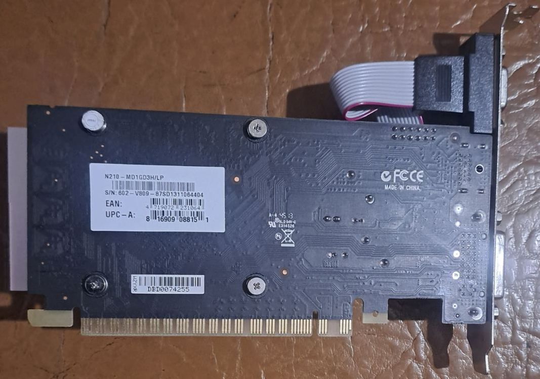 відеокарта  MSI GeForse 210  робоча - фото фото фото 1