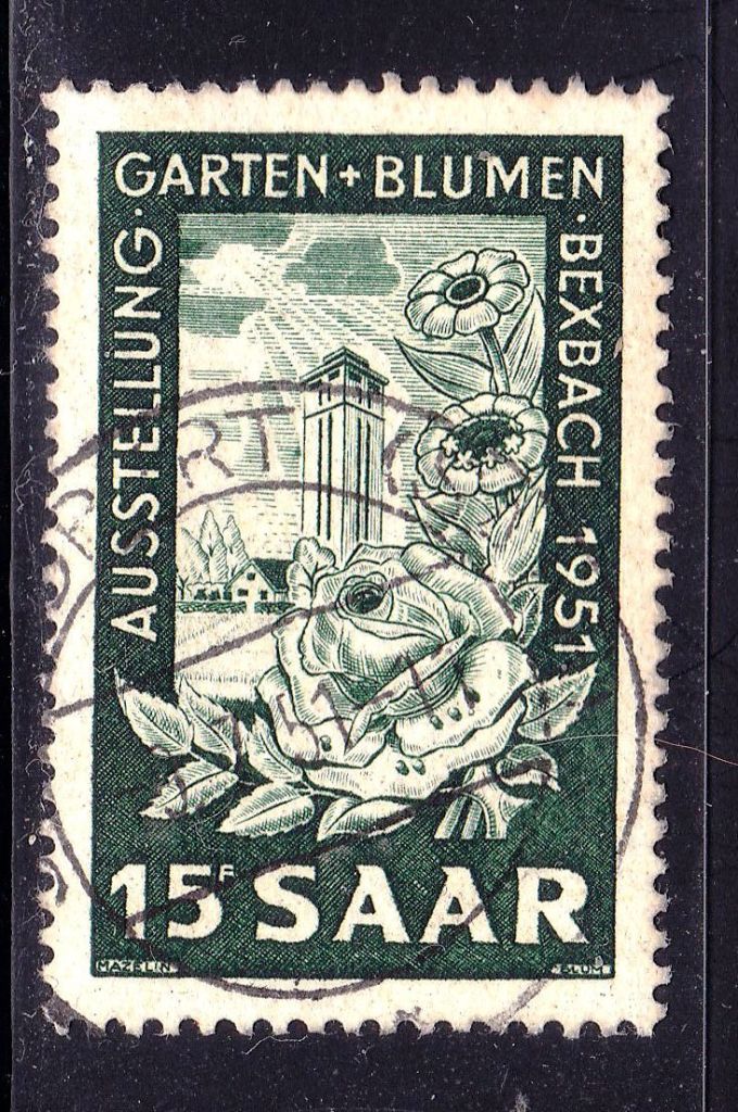 СААР / SAAR  1951 г  гаш . - флора - фото фото фото 0