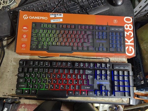 Игровая клавиатура с подсветкой RGB GamePro GK380 USB № 25150937 - фото фото фото 0