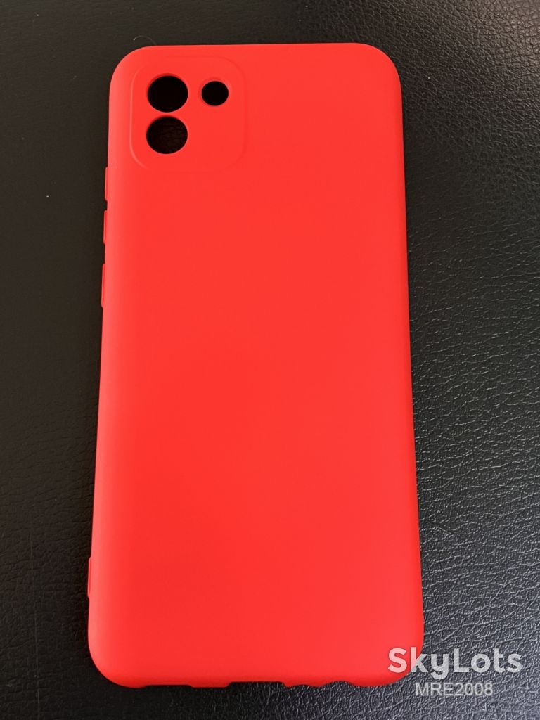 Чохол Silicone Case Full Camera для Samsung Galaxy A035 A03 red - фото фото фото 1