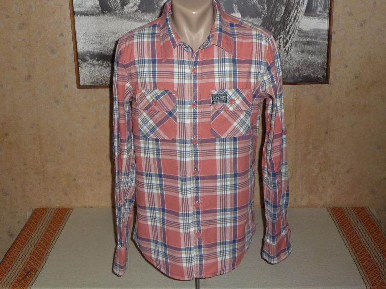 РУБАШКА SUPERDRY.р-L ОРИГИНАЛ-100cotton. - фото фото фото 1
