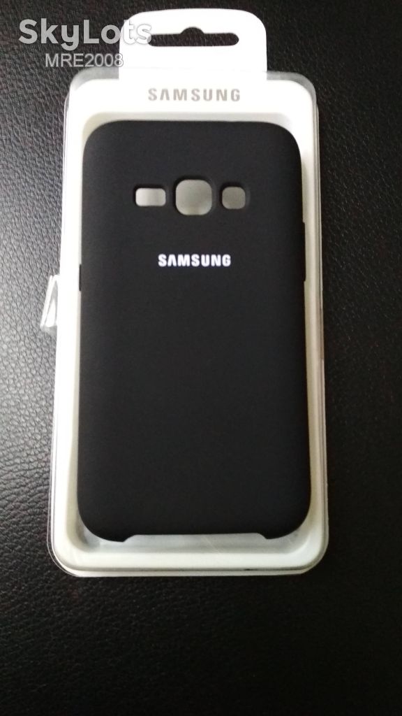 Чехол Silicone Cover для Samsung Galaxy J1 2016 J120 black - фото фото фото 1