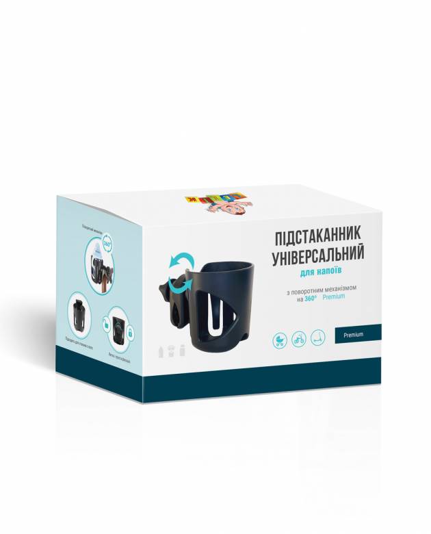 Подстаканник универсальный LELIK Premium с креплением на 360 для коляски велосипеда самоката - фото фото фото 1