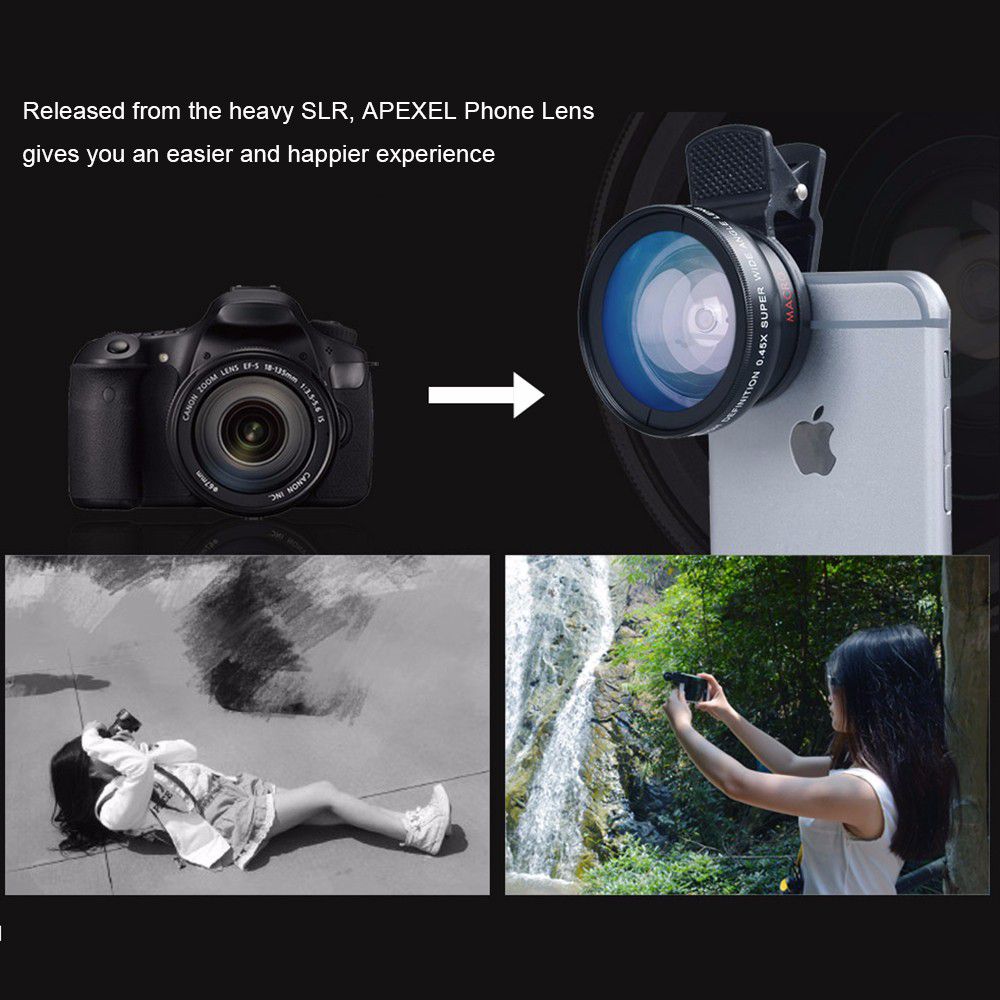набір лінз 3-в-1 для смартфонів, macro, wide, fish eye - фото фото фото 8