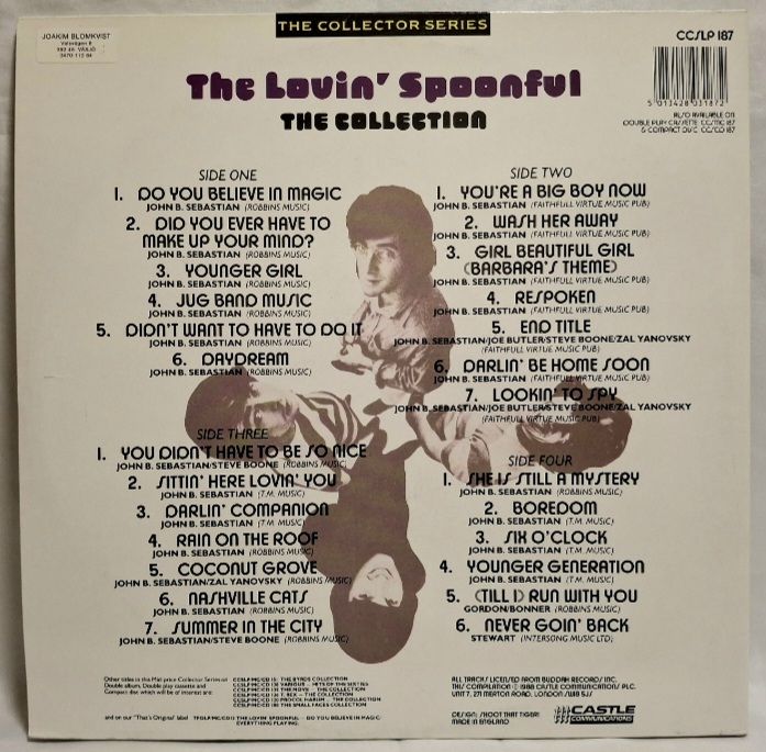 The Lovin' Spoonful - The Collection - 1965-69.  (2LP). 12. Vinyl. Пластинки. UK. - фото фото фото 2