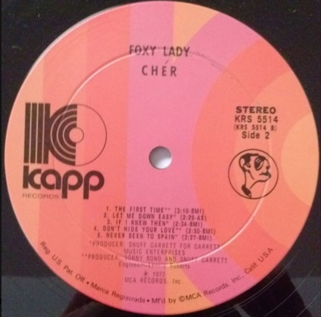 Cher - Foxy Lady - 1972.   (LP). 12. Vinyl. Пластинка. US. - фото фото фото 3