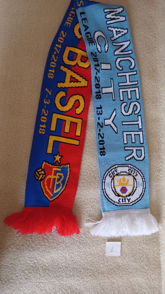 Шарф FC BASEL - MANCHESTER CITY - фото фото фото 0