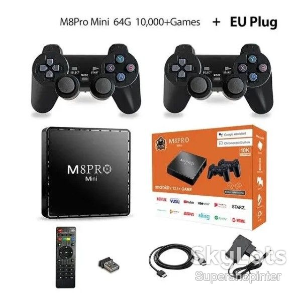 Игровая консоль M8 Рro Android Wireless Ретро приставка на 10000 игр - фото фото фото 8