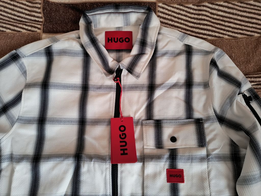 Вітровка Hugo   (Hugo Boss)Cotton Mix Canvas Zip Up Overshirt - фото фото фото 4