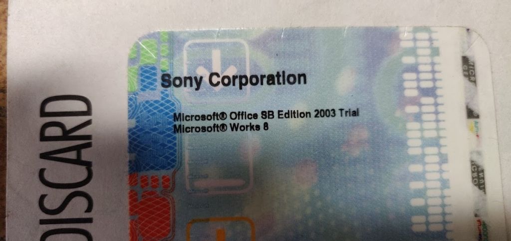 Ключ Sony Microsoft Office SB Edition 2003 Trial № 213006 - фото фото фото 1