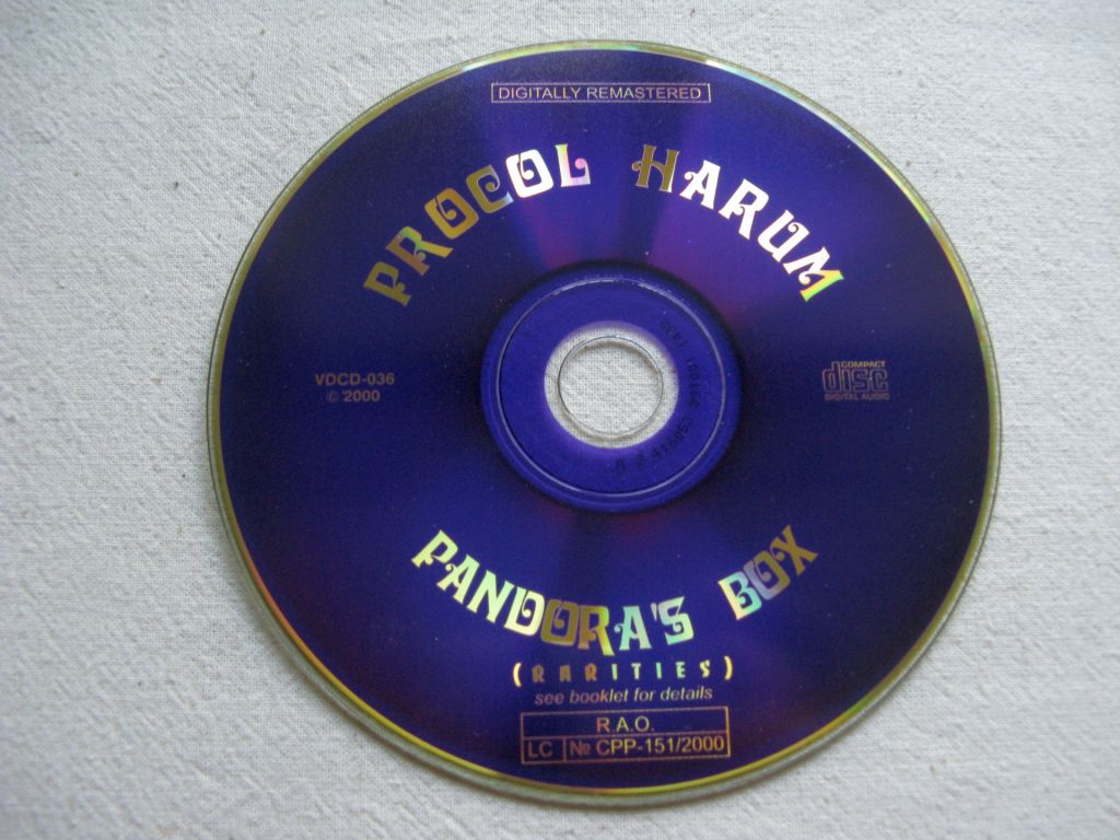 CD Procol Harum. Pandora's Box  (Rarities). 2000. - фото фото фото 3