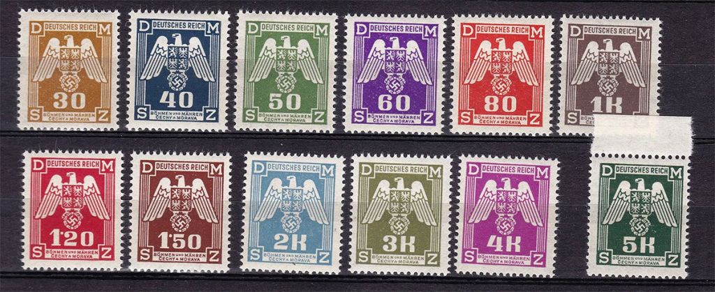 Богемия и Мораваия 1943 г  MNH - фото фото фото 0