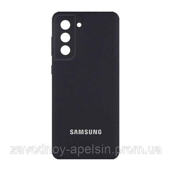 Samsung S22 S901 Чехол микрофибра Silicone Cover (черный) - фото фото фото 0