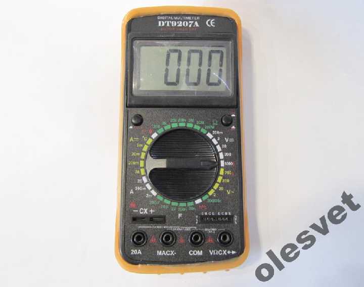 ТЕСТЕР DIGITAL MULTIMETER DT-9207 A - фото фото фото 2