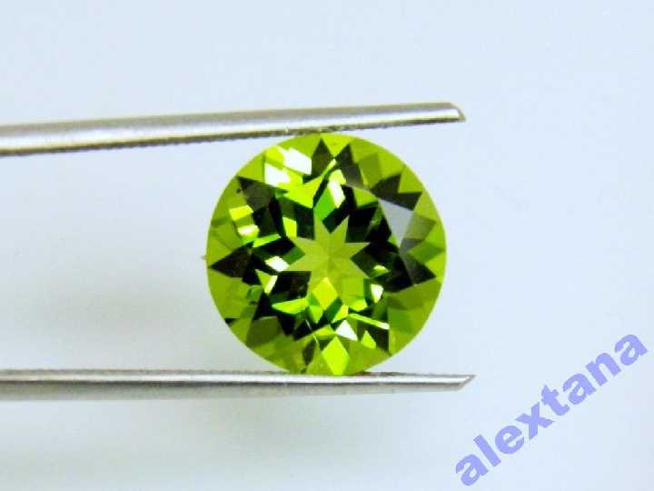 Перидот Хризолит ПРИРОДНЫЙ, круг 10 мм, +ВИДЕО - фото фото фото 7