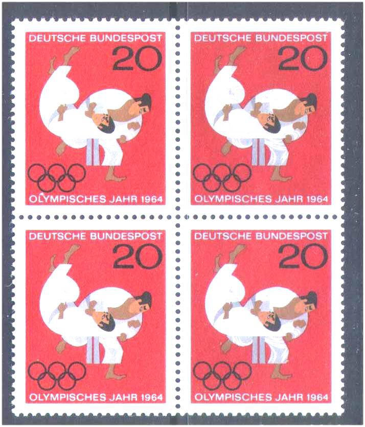 Германия  1964 г MNH - квартблок - фото фото фото 0