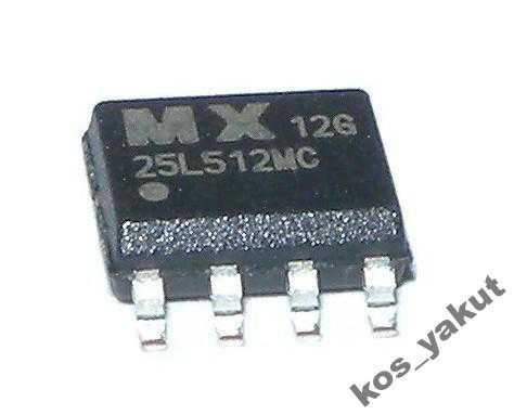 Микросхема Macronix MX25L512MC-12G 512Kbit, SOP8 - фото фото фото 0