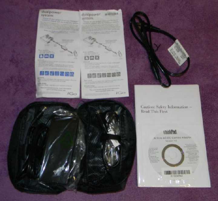 Авто и AC зарядка IBM Lenovo Panasonic NEW - фото фото фото 5