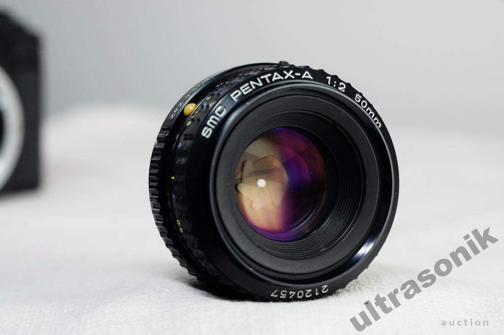 Об'єктив штатник SMC Pentax-A 1:2 50mm ф49мм Japan Вживане - фото фото фото 0