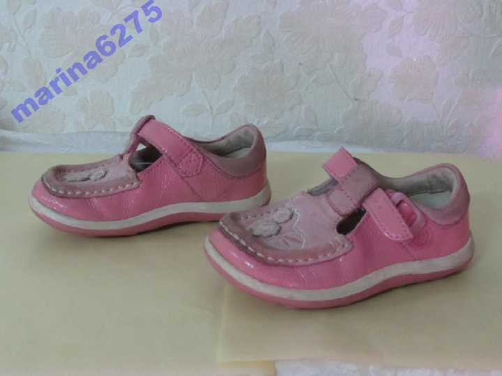 Туфельки 100%нат кожа~Clarks FIRST SHOES~р 21 - фото фото фото 4