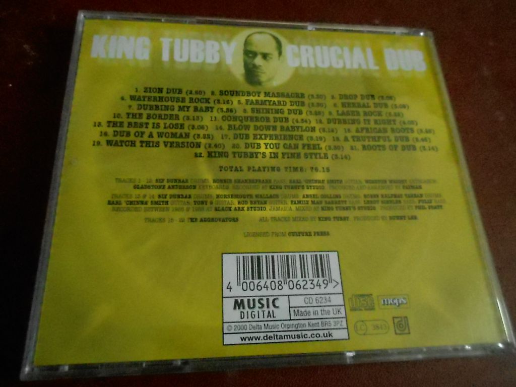 King Tubby Crucial Dub CD фирменный б/у - фото фото фото 1
