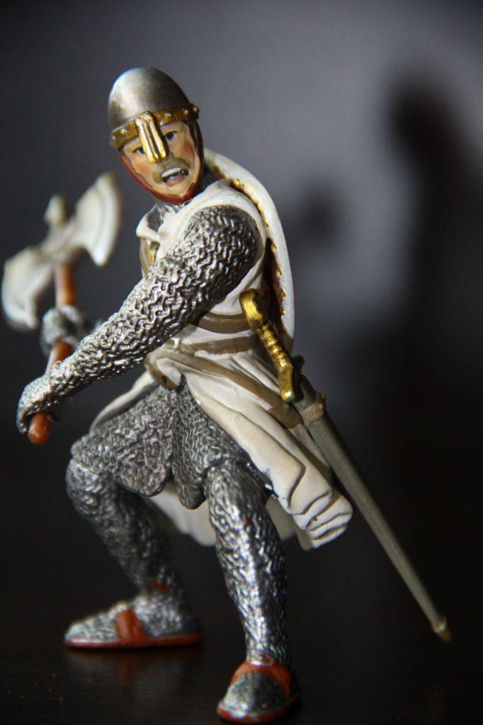 рыцарь крестоносец с топором SCHLEICH 90-100мм ФРГ - фото фото фото 1