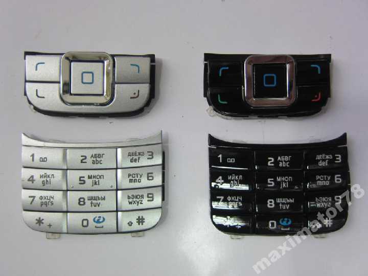 КЛАВИАТУРА КНОПКИ NOKIA 6111 черн сер русс - фото фото фото 1