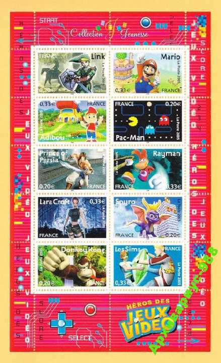 ИСКУССТВО 2005 ФРАНЦИЯ Видео ЛИСТ БЛОК МЛ 10 MNH** - фото фото фото 3