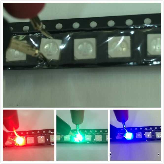 Светодиоды 5050 SMD RGB  (1шт - лот) - фото фото фото 0