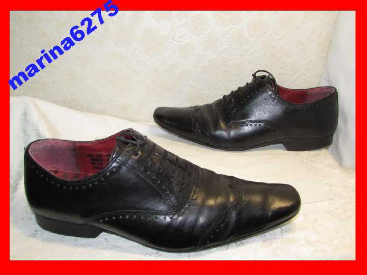 ТУФЛИ БРОГИ 100% КОЖА~HELLFOR LEATHER~ИНДИЯ 40-41 - фото фото фото 0
