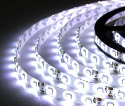 Светодиодная LED лента SMD 3528-60 W белая герметичная IP65 - фото фото фото 1