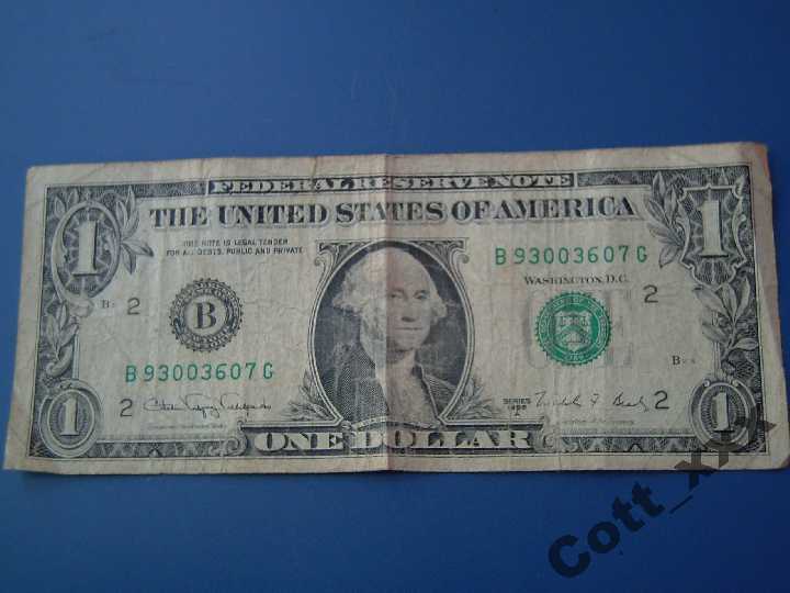 1 доллар 1988 год (а) - Нью - Йорк / В / - США - фото фото фото 1