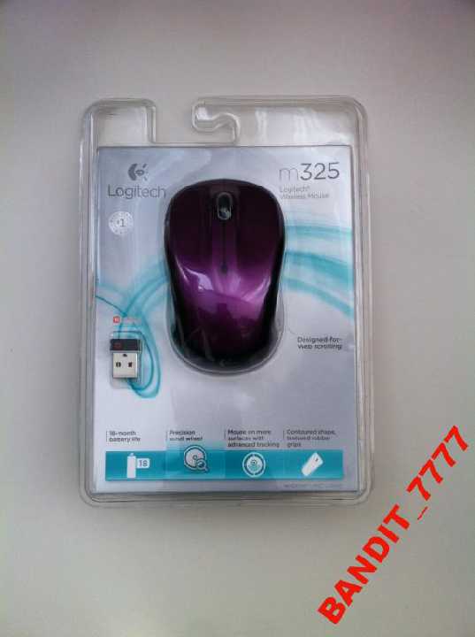 Logitech Wireless Mouse M325 Vivid Violet - фото фото фото 3