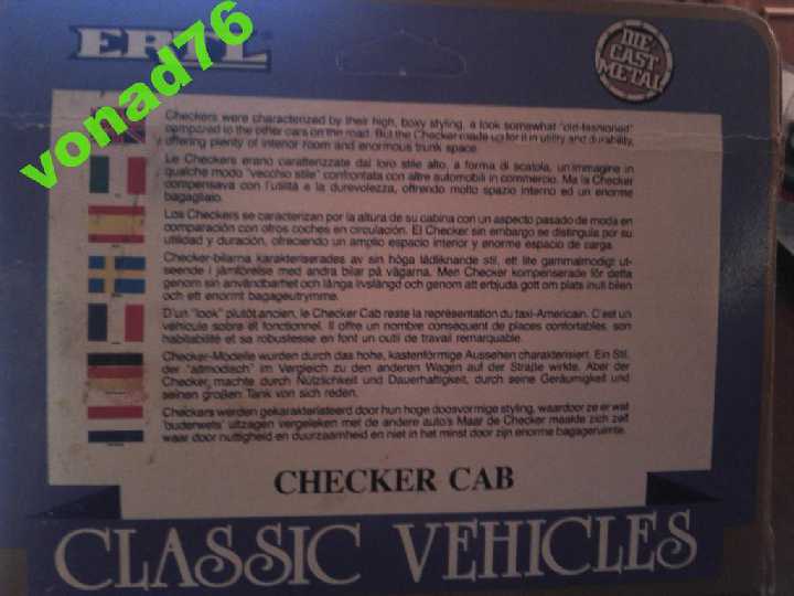 1:43,CHECKER CAB Taxi. ERTL. РАРИТЕТ - фото фото фото 6