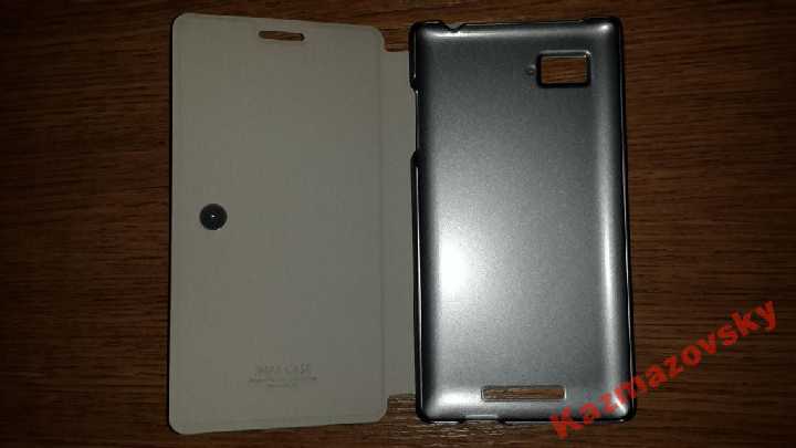 Чехол-флип для Lenovo K910 + пленка + стилус - фото фото фото 4