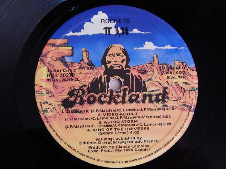 Rockets ‎– π 3,14 (Rockland Records ‎– RKL 20279, Italy) insert EX/EX - фото фото фото 4