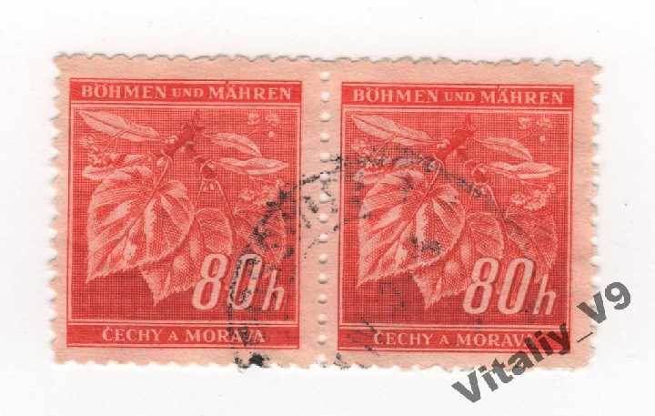 Богемия и Моравия 50 A1 80h red org2 - фото фото фото 0