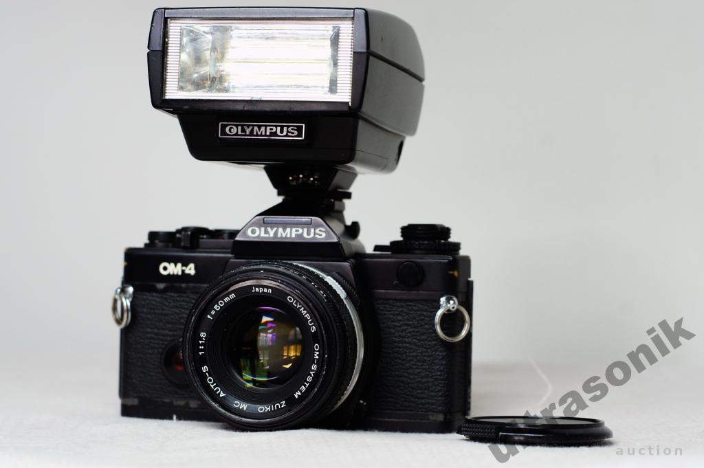 Пленочный фотоаппарат Olympus OM-4 + Zuiko 50mm/1.8 MC + вспышка T32 Вживане - фото фото фото 0