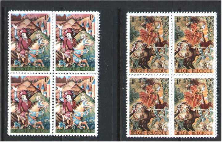ZM Бельгия   MNH квартблоки - фото фото фото 0