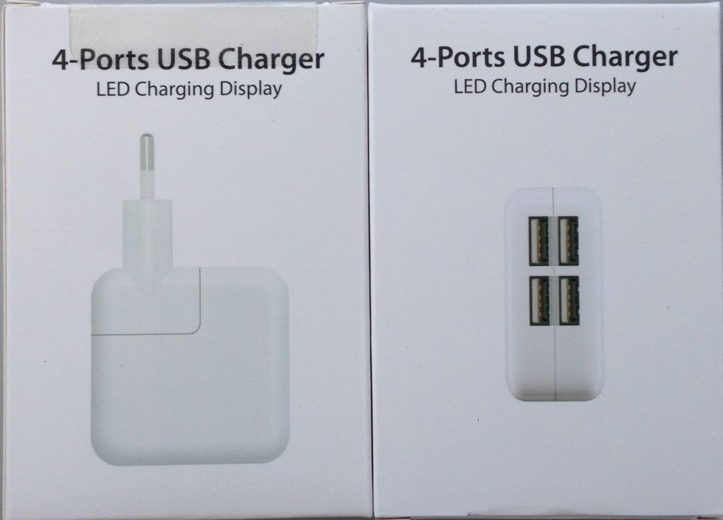 Сетевое зарядное устройство iPad    (5V 2.1A 4USB) White - фото фото фото 3