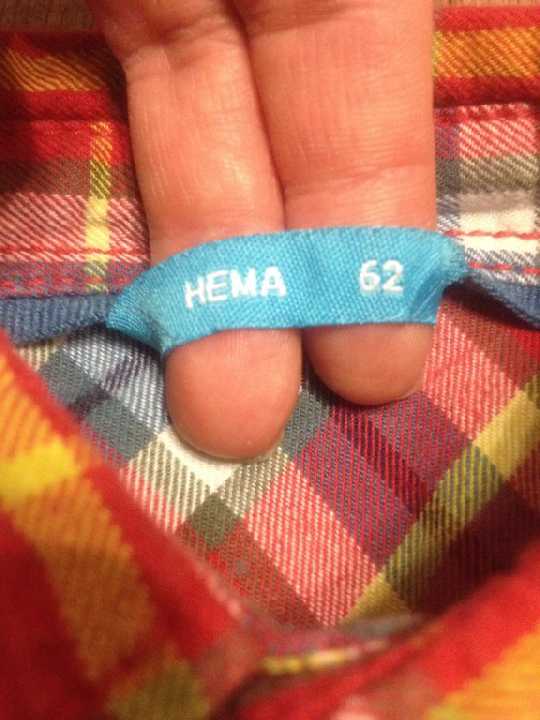 Рубашка Hema ,р.62,хлопок - фото фото фото 4