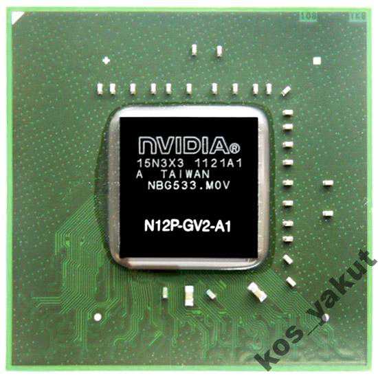 чип BGA nVidia GeForce GT520M (N12P-GV2-A1) 2013+ - фото фото фото 0