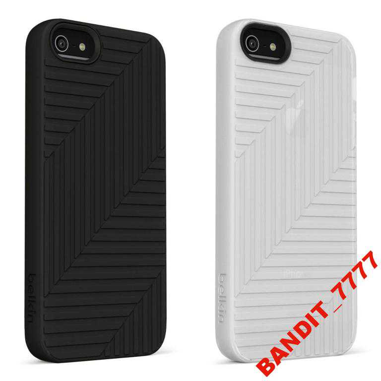 Чехол iPhone 5/5S Belkin Flex 2Pack Black/Clear - фото фото фото 1