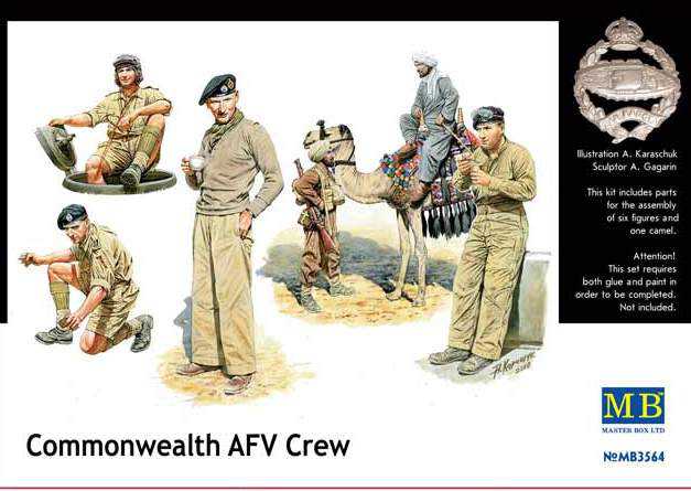 Master Box 3564 Commonwealth AFV crew - фото фото фото 0