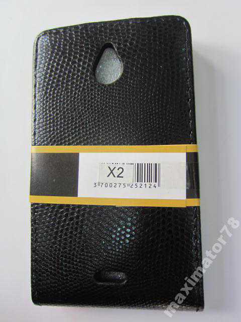 ЧЕХОЛ-КНИЖКА CASE Nokia X2 rm-1013 ЧЕРНЫЙ - фото фото фото 1
