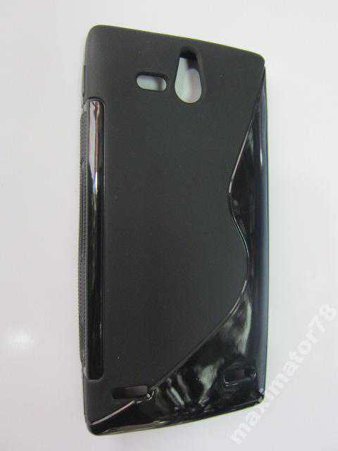 СИЛИКОНОВЫЙ ЧЕХОЛ Sony Xperia U ST25i черн - фото фото фото 1