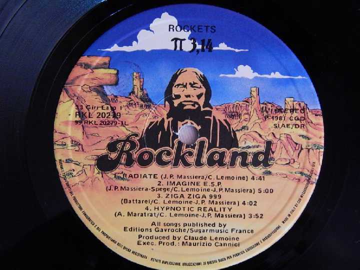 Rockets ‎– π 3,14 (Rockland Records ‎– RKL 20279, Italy) insert EX/EX - фото фото фото 3