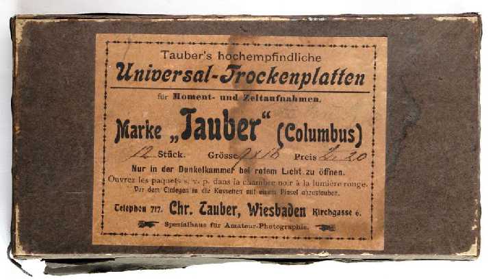 Коробка Tauber из-под фотопластин, 1900-е,Германия - фото фото фото 1